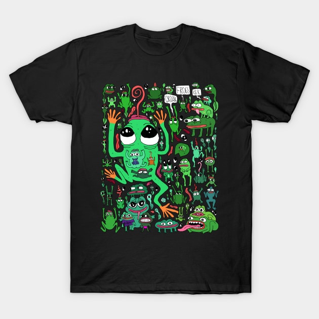 The Frogs T-Shirt by graffitiasik